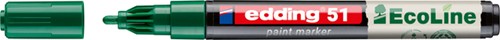 Paintmarker edding 51 Eco waterbasis 1-2mm groen 1 Stuk
