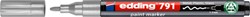 Paintmarker edding 791 alcoholbasis 1-2mm zilver 1 Stuk
