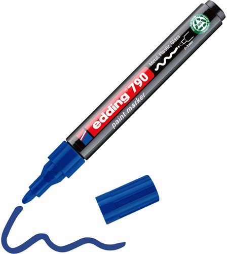 Paintmarker edding 790 alcoholbasis 2-3mm blauw 1 Stuk-2