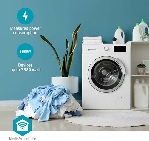 Slimme stekker Nedis Smartlife Wifi 3 stuks wit 3 Stuk-6