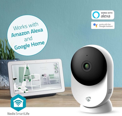 Beveiligingscamera Nedis Wifi indoor wit 1 Stuk-4