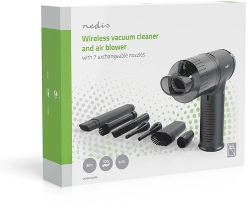 Handstofzuiger / luchtblazer Nedis 90W zwart 1 Stuk-3