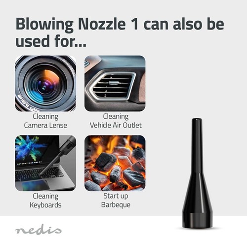 Handstofzuiger / luchtblazer Nedis 90W zwart 1 Stuk-2
