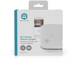 Rookmelder Nedis Smartlife Wifi 10 jaar sensor wit 1 Stuk