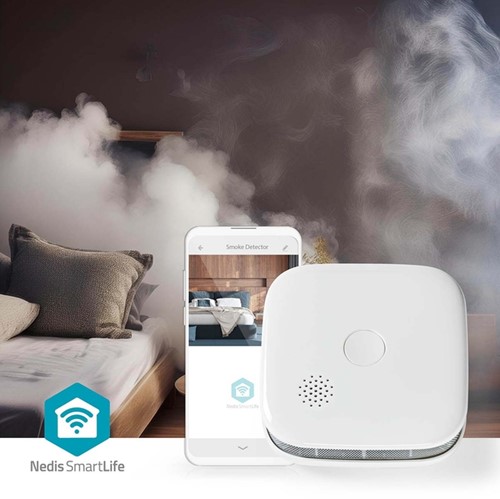 Rookmelder Nedis Smartlife Wifi 10 jaar sensor wit 1 Stuk-8