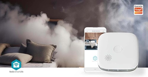Rookmelder Nedis Smartlife Wifi 10 jaar sensor wit 1 Stuk-6