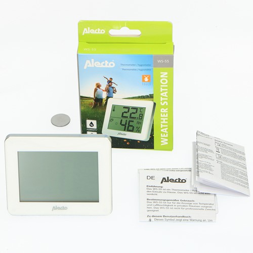 Thermometer hygrometer Alecto WS-55 wit - zilver 1 Stuk-2