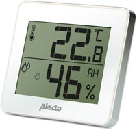 Thermometer hygrometer Alecto WS-55 wit - zilver 1 Stuk