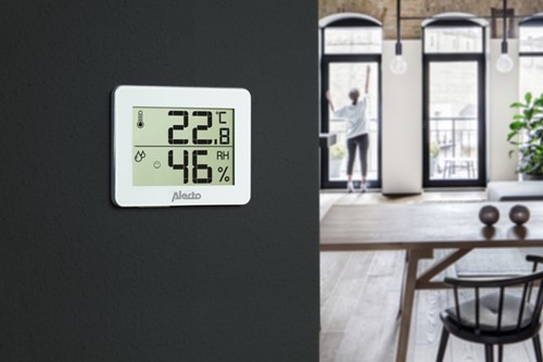 Thermometer hygrometer Alecto WS-55 wit - zilver 1 Stuk-3