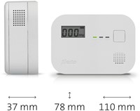 Koolmonoxidemelder Alecto 10 jaar sensor wit 1 Stuk-1