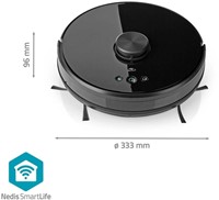 Robotstofzuiger Nedis wifi laser 3-in-1 zwart 1 Stuk-3