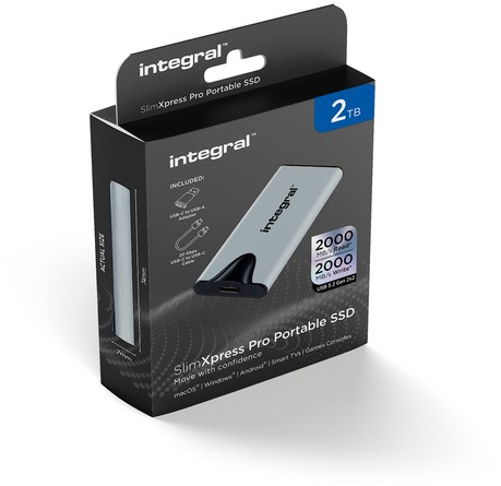 SSD Integral SlimXpress Portable USB-C 2TB 1 Stuk