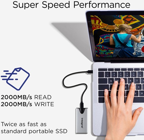 SSD Integral SlimXpress Portable USB-C 1TB 1 Stuk-1
