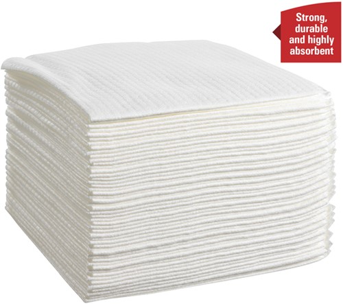 Poetsdoek WypAll X80 PowerClean 305x317mm wit 4 pak-3