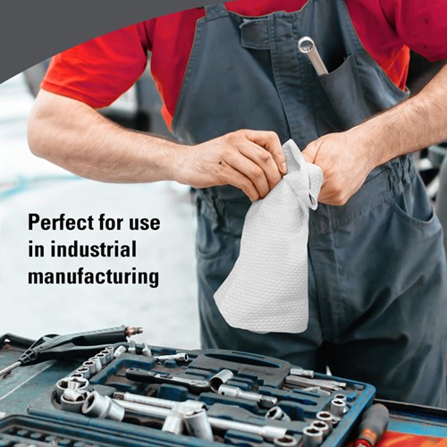 Poetsdoek WypAll X80 PowerClean 305x317mm wit 4 pak-2