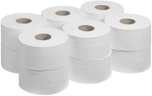 Toiletpapier Kleenex jumbo 2laags 180m wit 12 Rol-2