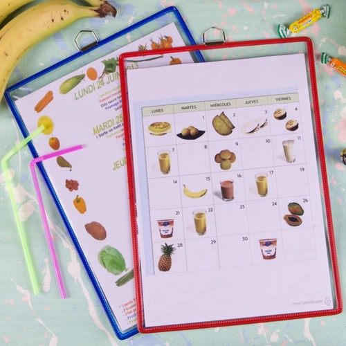 Zichtpanelenframe hangend Tarifold A4 blauw 5st 5 Stuk-1