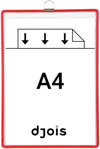 Zichtpanelenframe hangend Tarifold A4 rood 5st 5 Stuk