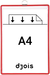 Zichtpanelenframe hangend Tarifold A4 rood 5st 5 Stuk