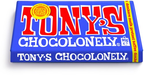 Chocolade Tony Chocolonely don melk pret tof 90gr 90 Gram-3