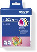 Inktcartridge Brother LC-527XL zwart + 3 kleuren 4 Stuk