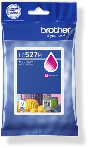 Inktcartridge Brother LC-527M rood 1 Stuk