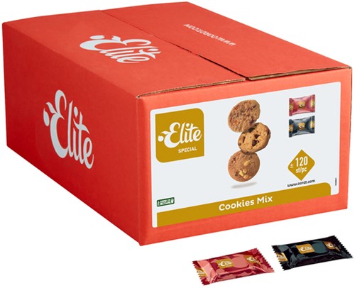 Koekjes Elite cookies mix 120 stuks 120 Stuk