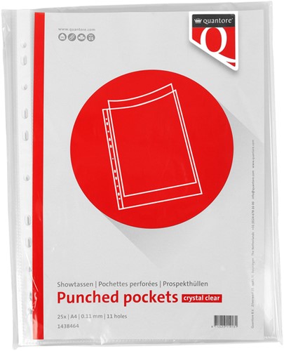Showtas Quantore A4 11-gaats PP 0.11 glad 25 stuks 25 Stuk-2