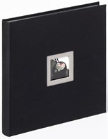 Fotoalbum walther design Black White 30x30cm zw 1 Stuk