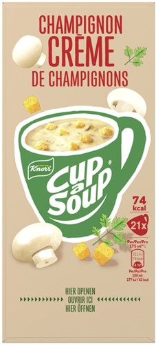 Cup a Soup Knorr champignon creme 175ml 21 Zak-2