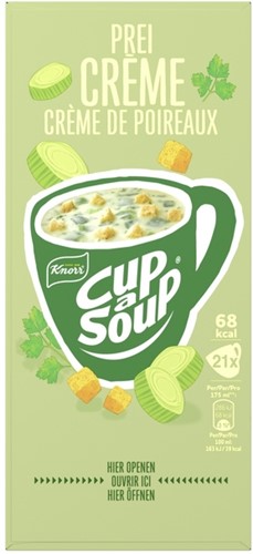 Cup a Soup Knorr prei creme 175ml 21 Zak-2