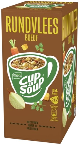 Cup a Soup Knorr rundvlees 175ml 21 Zak-2