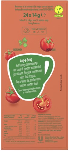 Cup a Soup Knorr tomaat 140ml 24 Zak-1