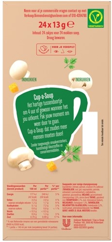 Cup a Soup Knorr champignon creme 140ml 24 Zak-1
