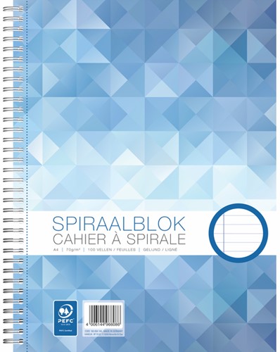 Spiraalblok WORK A4 100v 70g lijn 1 Stuk
