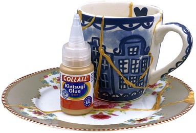 Kintsugi lijm Collall 25 ml met finetip dop 1 Fles-3