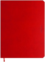 Notbk de KEMPEN Poppy 171x220 lijn 192pag rood 1 Stuk