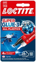 Secondenlijm Loctite All Plastic 2complijm 2gr+4ml 1 Stuk