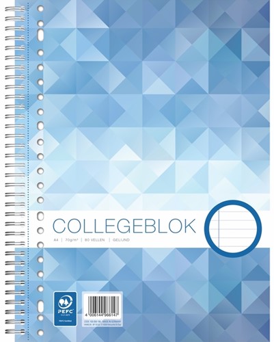 WORK collegeblok A4+ 23-gaats 80v 70g lijn 1 Stuk
