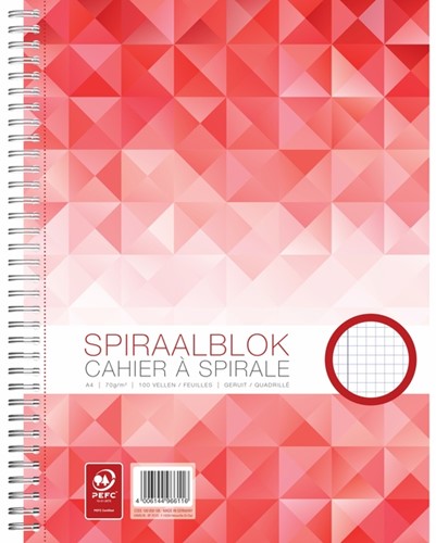 WORK spiraalblok A4 100v 70g ruit 5x5mm 1 Stuk