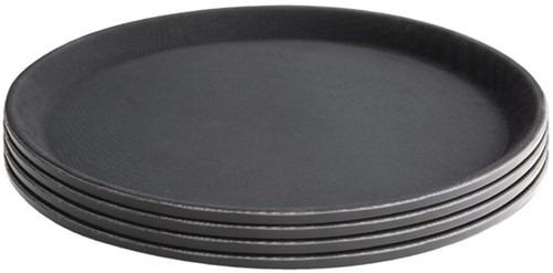 Dienblad Olympia Kristallon antislip 35.6cm PP zw 1 Stuk-2