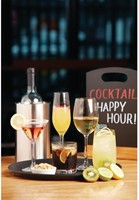 Dienblad Olympia Kristallon antislip 35.6cm PP zw 1 Stuk-2