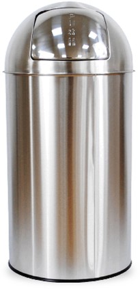 Afvalbak BRASQ Push Bin PB230+ 30 liter rvs 1 Stuk