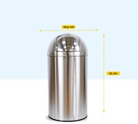 Afvalbak BRASQ Push Bin PB230+ 30 liter rvs 1 Stuk-2