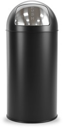 Afvalbak BRASQ Push Bin PB230+ 30 liter zwart 1 Stuk