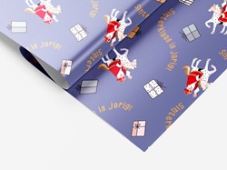 Inpakpapier Sint en Co 200x70cm assorti 1 Rol