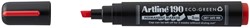 Permanent marker Artline 190 Eco schuin 2-5mm rood 1 Stuk