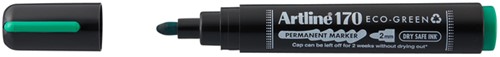 Permanent marker Artline 170 Eco rond M groen 1 Stuk
