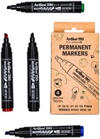 Permanent marker Artline 190 Eco schuin 2-5mm ass 4 Stuk