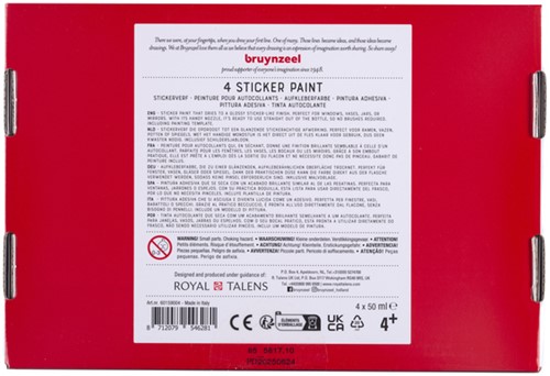 Stickerverf Bruynzeel set 4 kleuren 6 Stuk-3